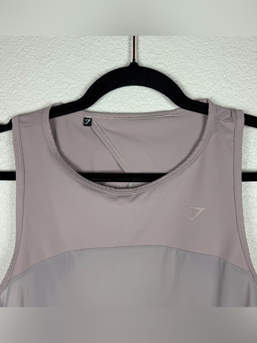 Gymshark M Women’s Mauve Open Back Speed Tank Mesh Athleisure Comfort Activewear - Picture 3 of 4